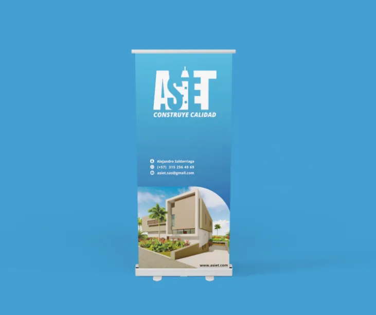 Pendón publicitario de ASIET